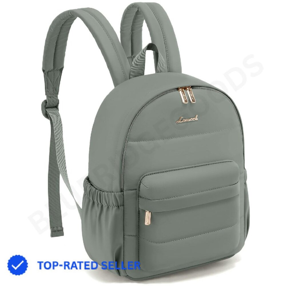 Mini Puffer Backpack Lightweight Nylon Casual Day… - image 1